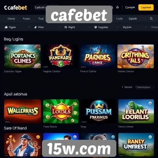 Opcões de jogos disponíveis na plataforma cafebet