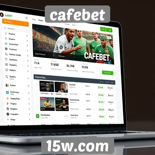 Interface do usuário do Cafebet é amigável